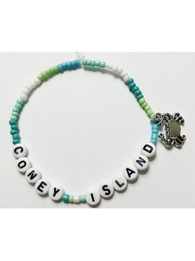 Taylor Swift Eras Tour Friendship Bracelet Coney Island Evermore w/ Charm